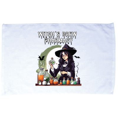 Witchs Brew Pharmacy Wizard Pharmacist Halloween Costume Microfiber Hand Towel