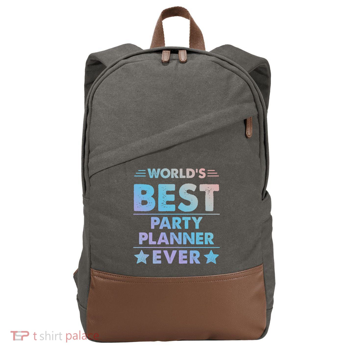 World's Best Party Planner Ever Funny Gift Cotton Canvas Backpack