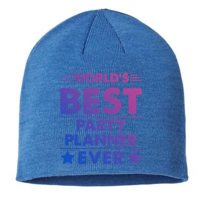 World's Best Party Planner Ever Funny Gift Sustainable Beanie