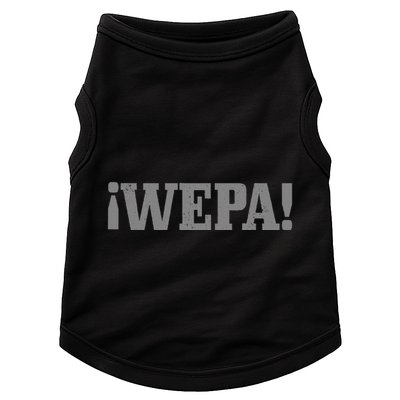 Wepa Boricua Puerto Rico Rican Latin Spanish Slang Funny Doggie Tank