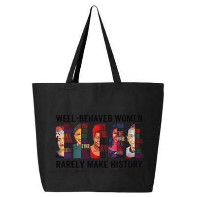 Well Behaved Rarely Make History For Strong 25L Jumbo Tote