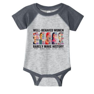 Well Behaved Rarely Make History For Strong Infant Baby Jersey Bodysuit