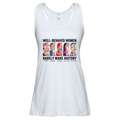 Well Behaved Rarely Make History For Strong Ladies Essential Flowy Tank