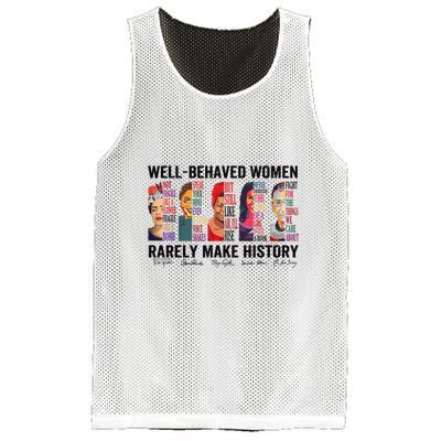 Well Behaved Rarely Make History For Strong Mesh Reversible Basketball Jersey Tank