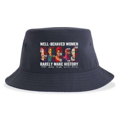 Well Behaved Rarely Make History Sustainable Bucket Hat