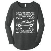 Wrecker Breakdown Recovery Towing Tow Truck Driver Women's Perfect Tri Tunic Long Sleeve Shirt