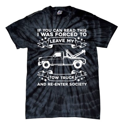 Wrecker Breakdown Recovery Towing Tow Truck Driver Tie-Dye T-Shirt