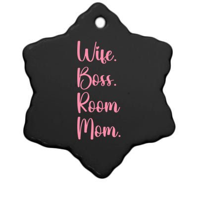 Wife Boss Room Mom Appreciation Great Gift Ceramic Star Ornament