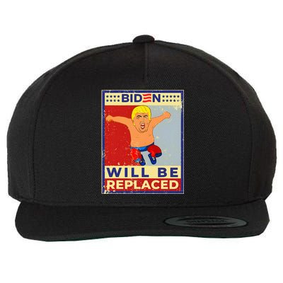 Will Be Replaced Wool Snapback Cap