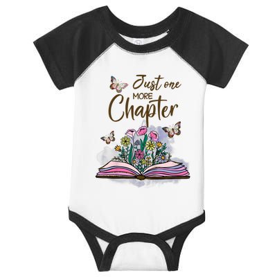 Wildflowers Book Reading Bookaholic Just One More Chapter Infant Baby Jersey Bodysuit