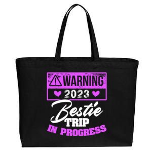 Warning Bestie Reunion Trip In Progress Trip Cute Gift Cotton Canvas Jumbo Tote