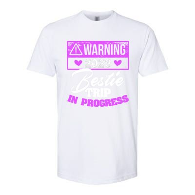 Warning Bestie Reunion Trip In Progress Trip Cute Gift Softstyle CVC T-Shirt