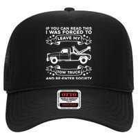 Wrecker Breakdown Recovery Towing Tow Truck Driver High Crown Mesh Back Trucker Hat