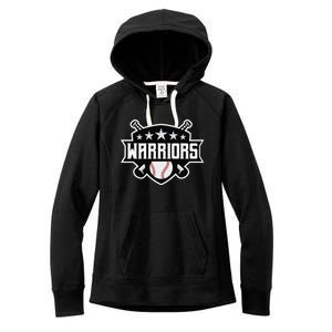 Warriors Baseball Sports Game Day Spirit Print Stars Mom Dad Women's Fleece Hoodie