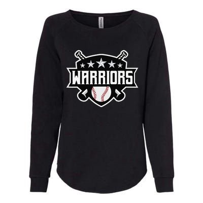 Warriors Baseball Sports Game Day Spirit Print Stars Mom Dad Womens California Wash Sweatshirt