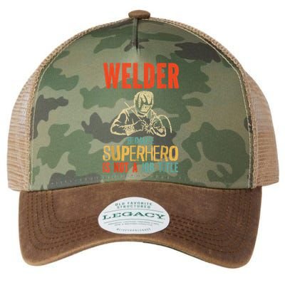 Welder Because Superhero Is Not A Job Funny Welder Welding Legacy Tie Dye Trucker Hat