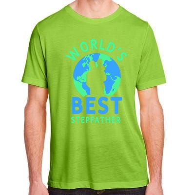 Worlds Best Stepfather Fathers Day Step Dad Stepdad Father Cool Gift Adult ChromaSoft Performance T-Shirt