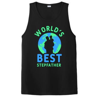 Worlds Best Stepfather Fathers Day Step Dad Stepdad Father Cool Gift PosiCharge Competitor Tank