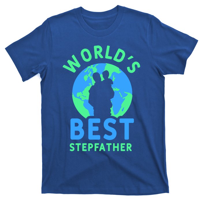 Worlds Best Stepfather Fathers Day Step Dad Stepdad Father Cool Gift T-Shirt