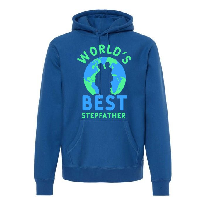 Worlds Best Stepfather Fathers Day Step Dad Stepdad Father Cool Gift Premium Hoodie