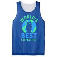 Worlds Best Stepfather Fathers Day Step Dad Stepdad Father Cool Gift Mesh Reversible Basketball Jersey Tank