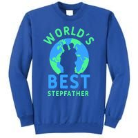 Worlds Best Stepfather Fathers Day Step Dad Stepdad Father Cool Gift Tall Sweatshirt