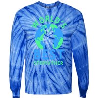 Worlds Best Stepfather Fathers Day Step Dad Stepdad Father Cool Gift Tie-Dye Long Sleeve Shirt