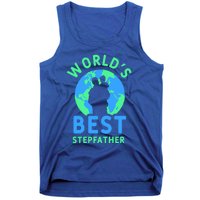 Worlds Best Stepfather Fathers Day Step Dad Stepdad Father Cool Gift Tank Top