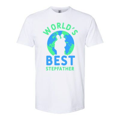 Worlds Best Stepfather Fathers Day Step Dad Stepdad Father Cool Gift Softstyle CVC T-Shirt