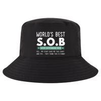 Worlds Best SOB Super Outstanding Boss Funny Colleague Cool Comfort Performance Bucket Hat