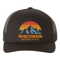 Wisconsin Badger State Yupoong Adult 5-Panel Trucker Hat