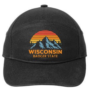 Wisconsin Badger State 7-Panel Snapback Hat