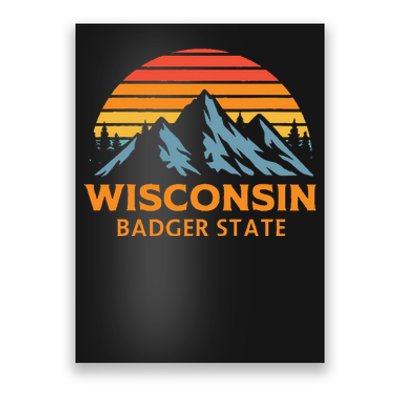 Wisconsin Badger State Poster