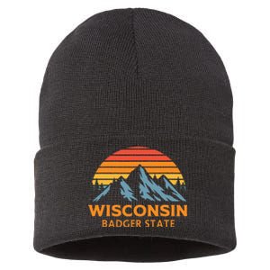 Wisconsin Badger State Sustainable Knit Beanie