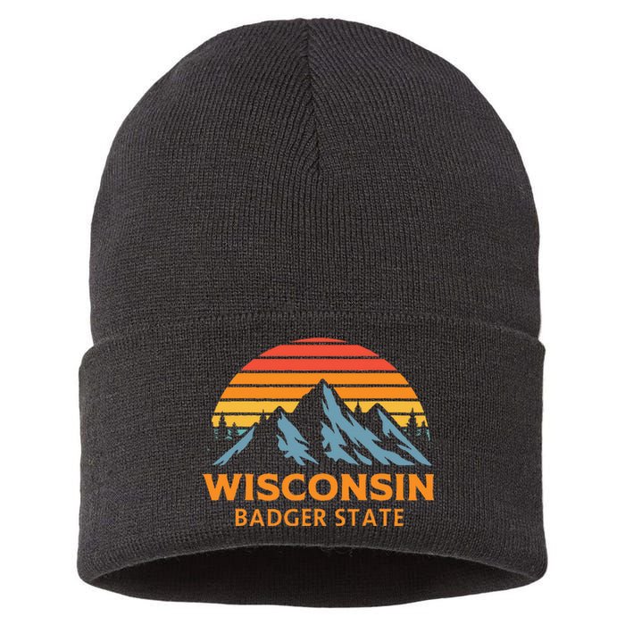 Wisconsin Badger State Sustainable Knit Beanie