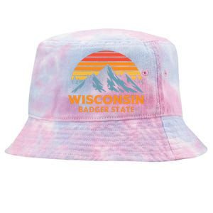 Wisconsin Badger State Tie-Dyed Bucket Hat