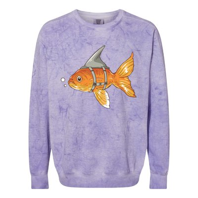 Wanna Be Shark Funny Fish Colorblast Crewneck Sweatshirt