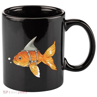 Wanna Be Shark Funny Fish 11oz C Handle Ceramic Mug