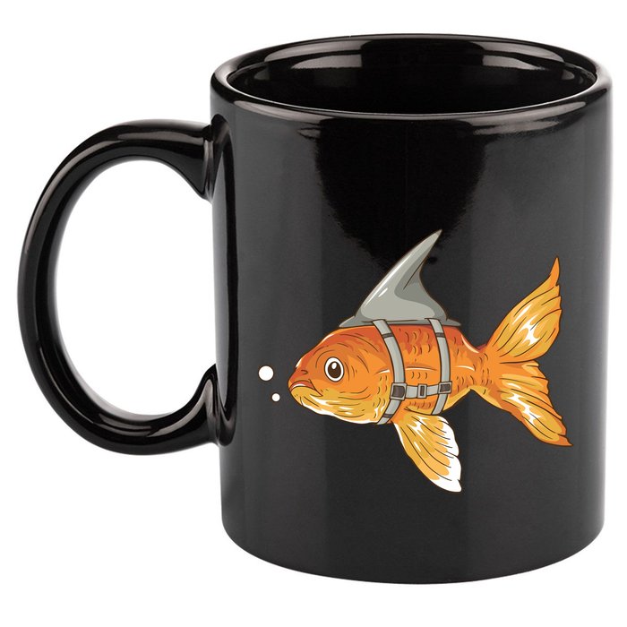 Wanna Be Shark Funny Fish 11oz C Handle Ceramic Mug