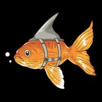 Wanna Be Shark Funny Fish Drawstring Bag