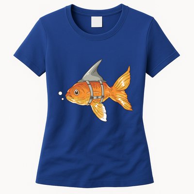 Wanna Be Shark Funny Fish Womens T-Shirt