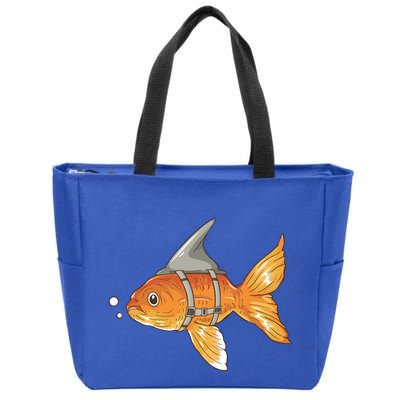 Wanna Be Shark Funny Fish Zip Tote Bag