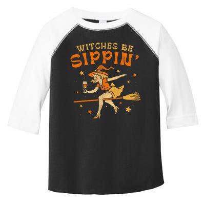 Witches Be Sippin Halloween Holiday Spooky Toddler Fine Jersey T-Shirt