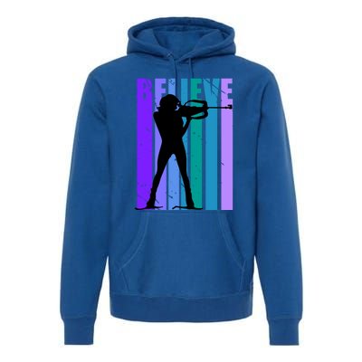 Wo Biathlon Shooting Guns Ski Skiiing Skier Winter Sport Gift Premium Hoodie