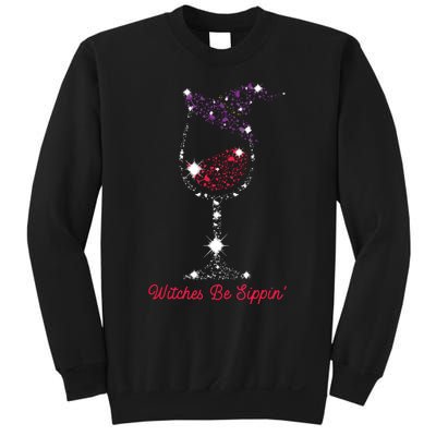 Witches Be Sippin Witch Squad Wine Glass Halloween Party Sweatshirt