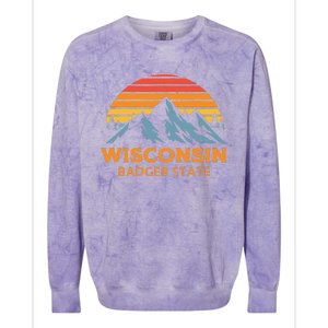 Wisconsin Badger State Colorblast Crewneck Sweatshirt