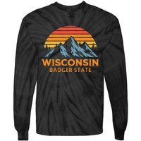 Wisconsin Badger State Tie-Dye Long Sleeve Shirt