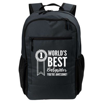 World's Best Sitter! Caregiver Great Gift Daily Commute Backpack