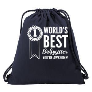 World's Best Sitter! Caregiver Great Gift Drawstring Bag