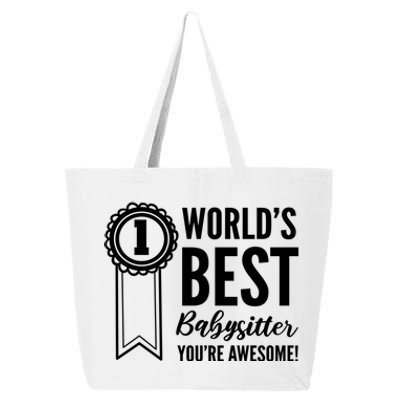 World's Best Sitter! Caregiver Great Gift 25L Jumbo Tote